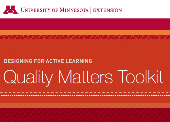 Quality Matters Toolkit, Active Learning
